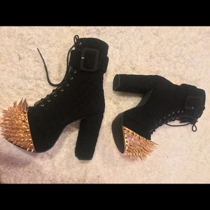 Special release quilted and spiked JC bootie